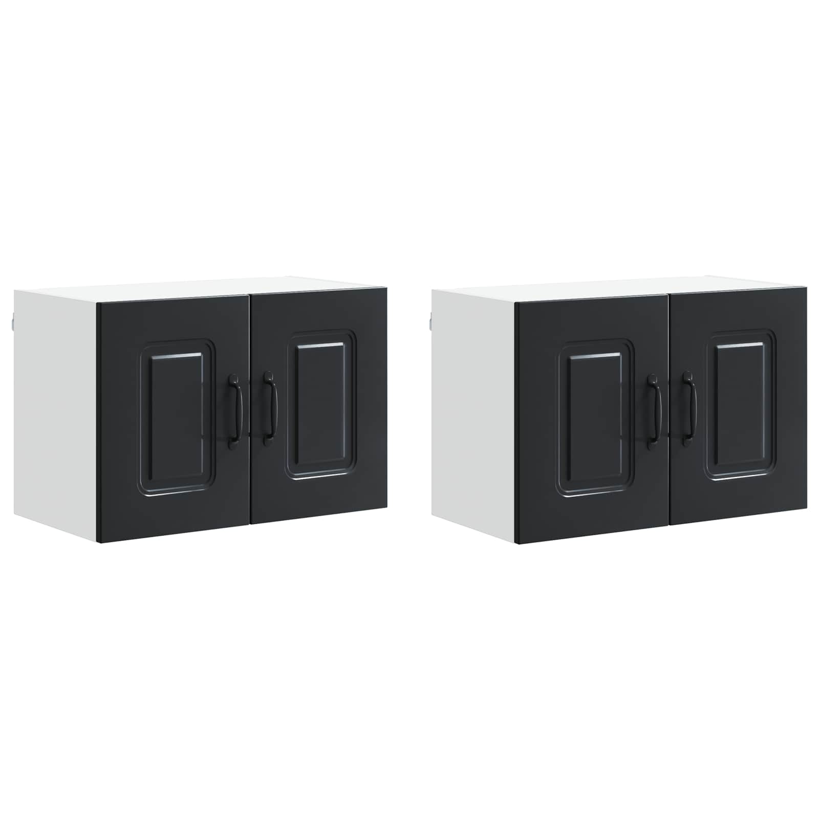 Geschirrspülerfront Kalmar 2 pcs Schwarz 60 x 31 x 40 cm