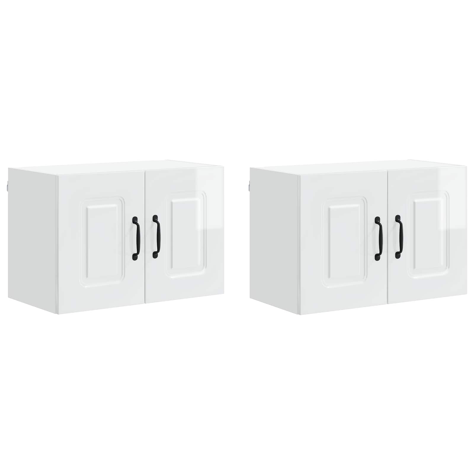 Geschirrspülerfront Kalmar 2 pcs Hochglanz Weiß 60 x 31 x 40 cm