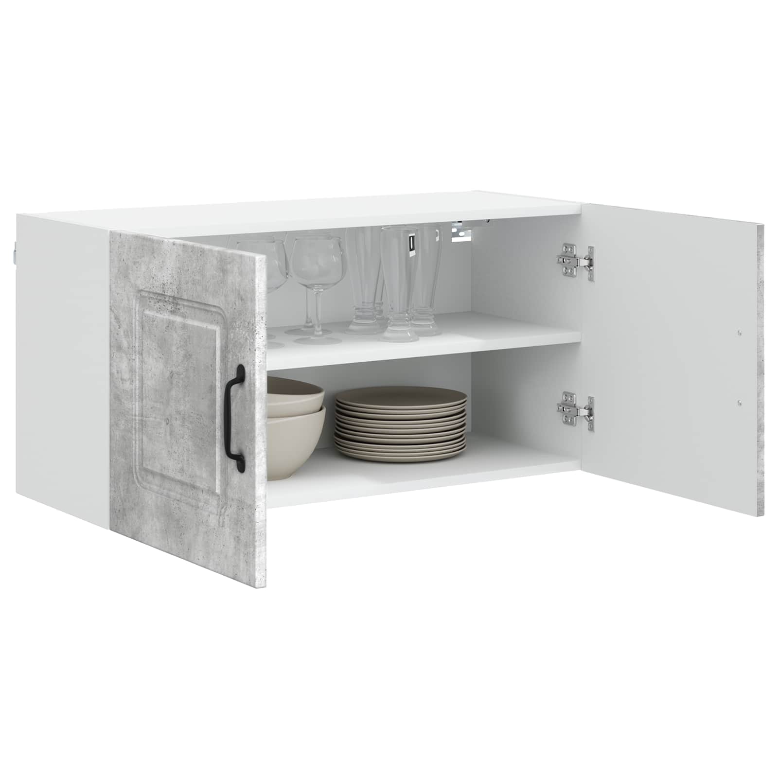 Geschirrspülerfront Kalmar Beton Grau 80 x 31 x 40 cm