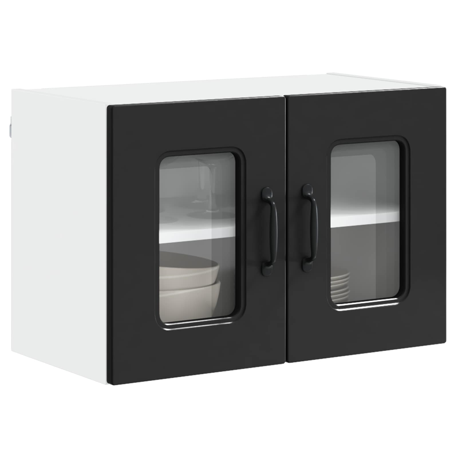 Geschirrspülerfront Kalmar 2 pcs Schwarz 60 x 31 x 40 cm