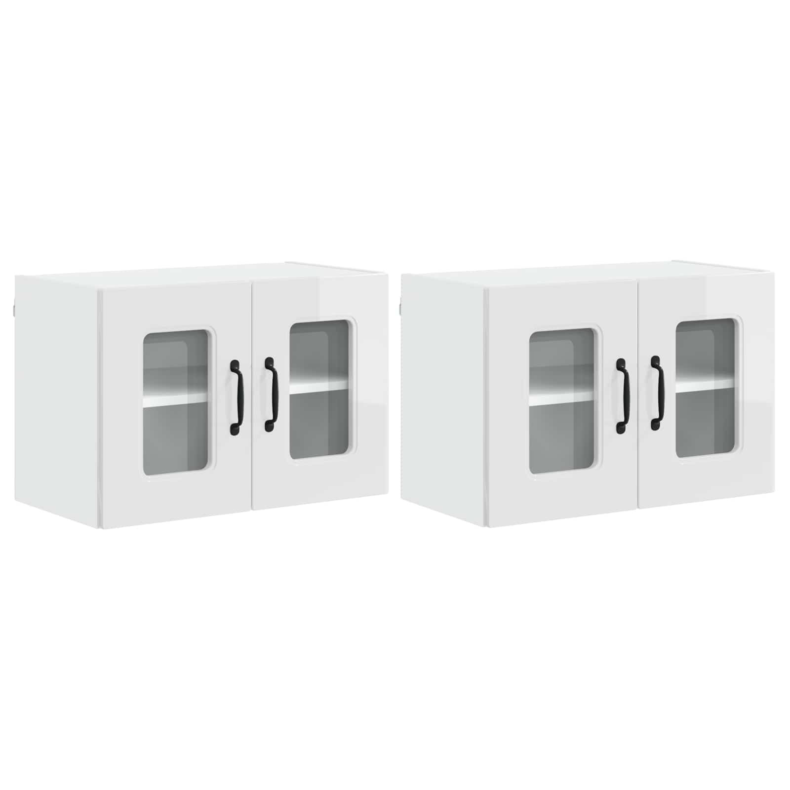 Geschirrspülerfront Kalmar 2 pcs Hochglanz Weiß 60 x 31 x 40 cm