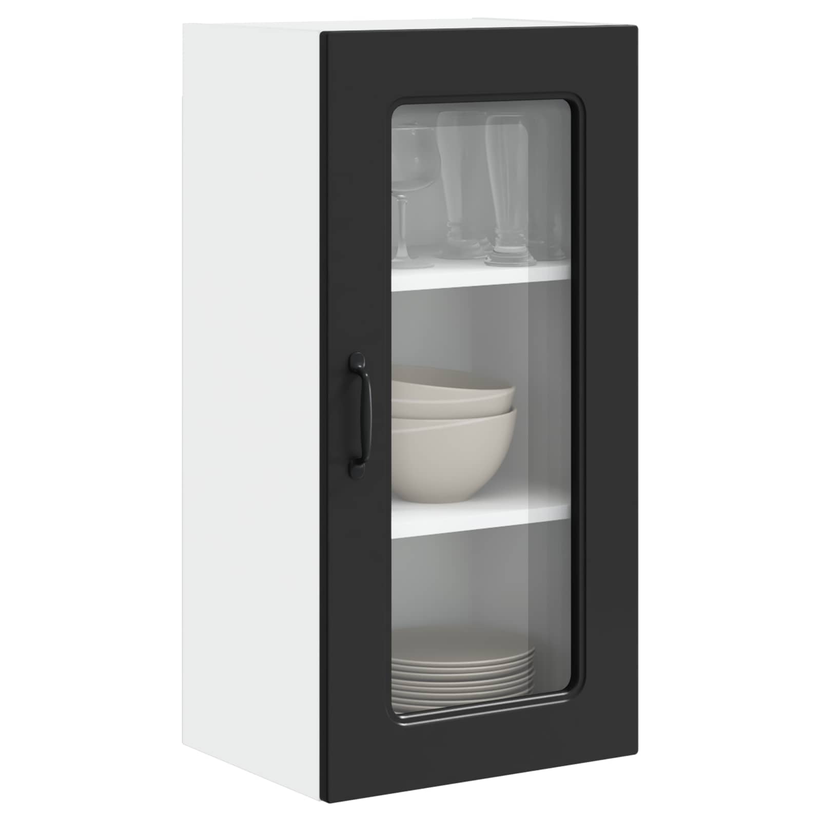 Geschirrspülerfront Kalmar 2 pcs Schwarz 40 x 31 x 80 cm