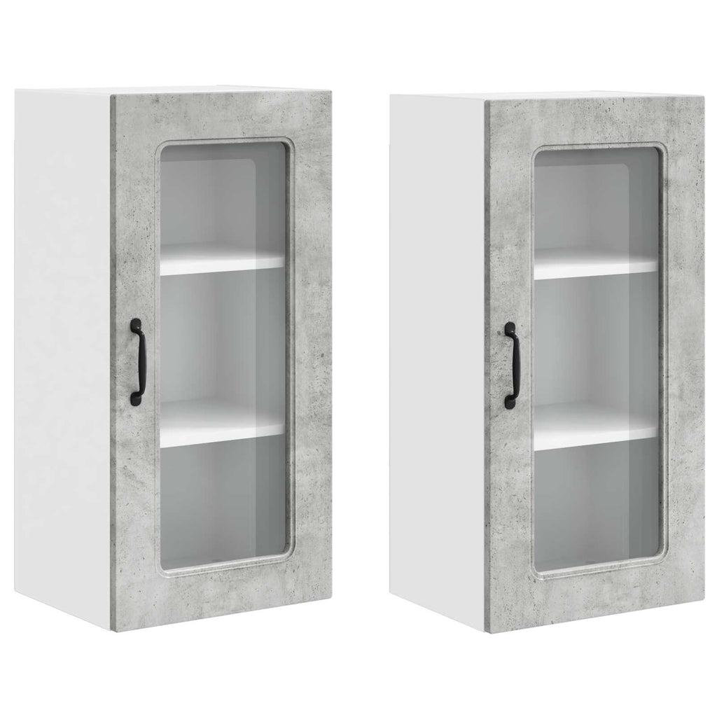 Geschirrspülerfront Kalmar 2 pcs Beton Grau 40 x 31 x 80 cm