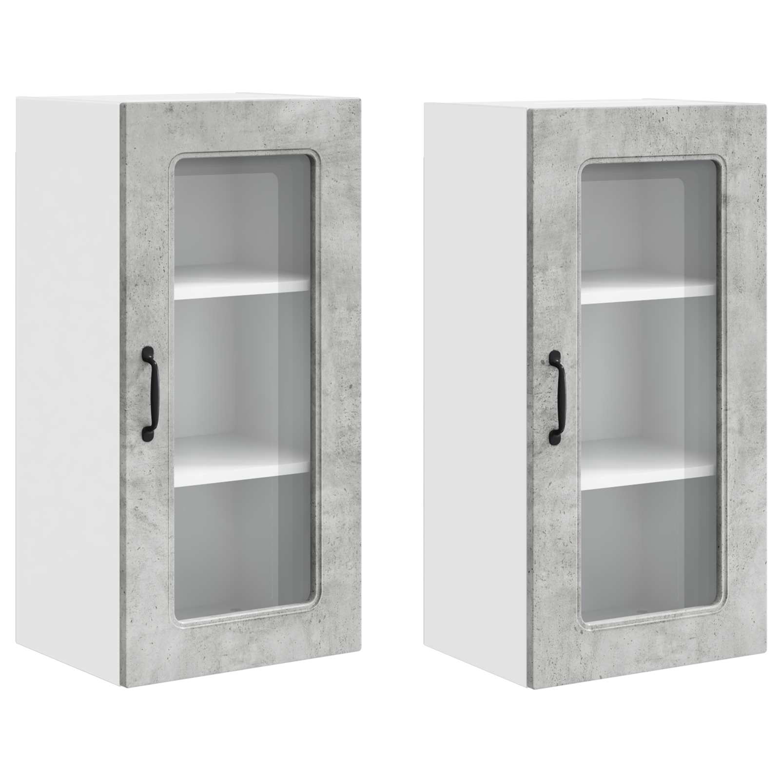 Geschirrspülerfront Kalmar 2 pcs Beton Grau 40 x 31 x 80 cm