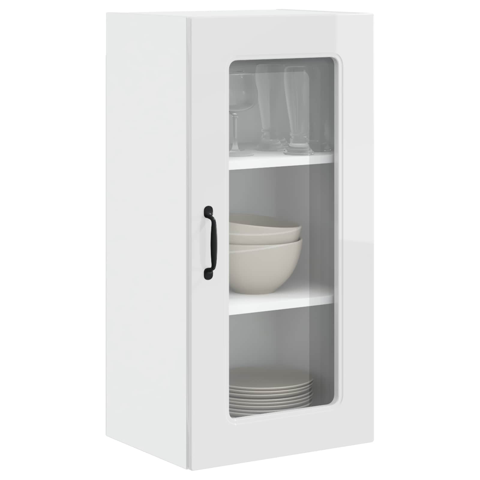 Geschirrspülerfront Kalmar 2 pcs Hochglanz Weiß 40 x 31 x 80 cm