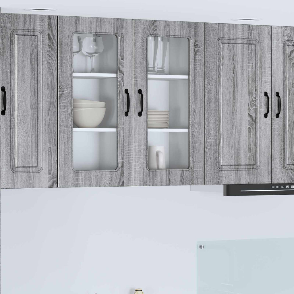 Geschirrspülerfront Kalmar 2 pcs Graues Sonoma 40 x 31 x 80 cm