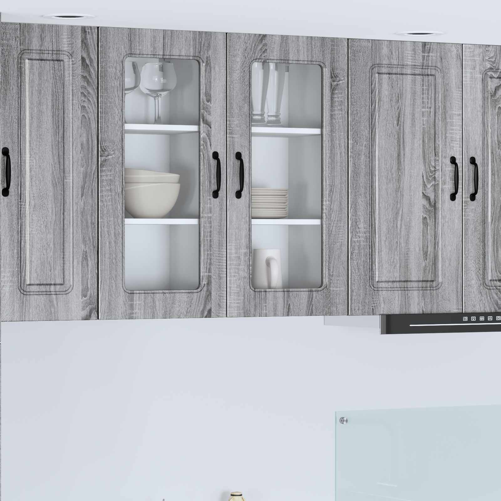 Geschirrspülerfront Kalmar 2 pcs Graues Sonoma 40 x 31 x 80 cm