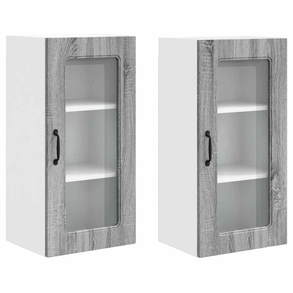 Geschirrspülerfront Kalmar 2 pcs Graues Sonoma 40 x 31 x 80 cm