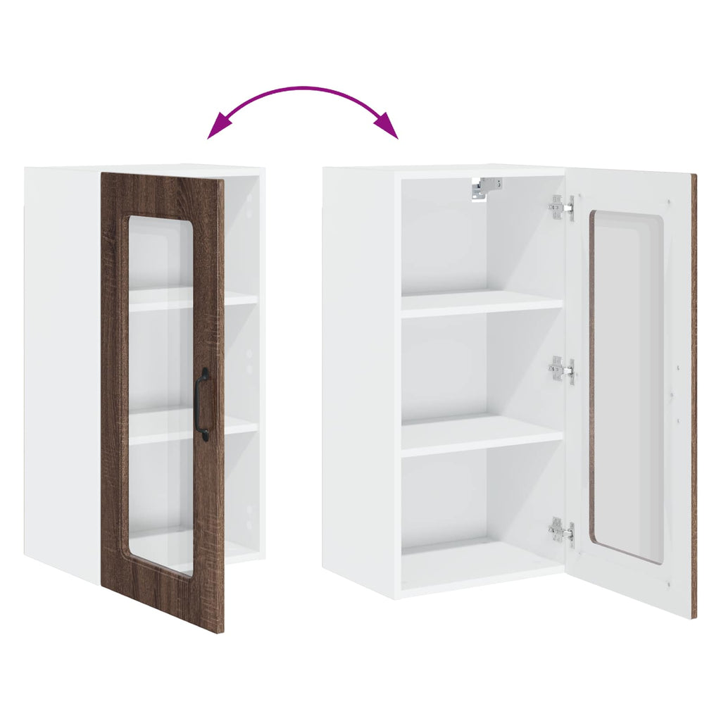Geschirrspülerfront Kalmar Braun Eichen-Optik 40 x 31 x 80 cm