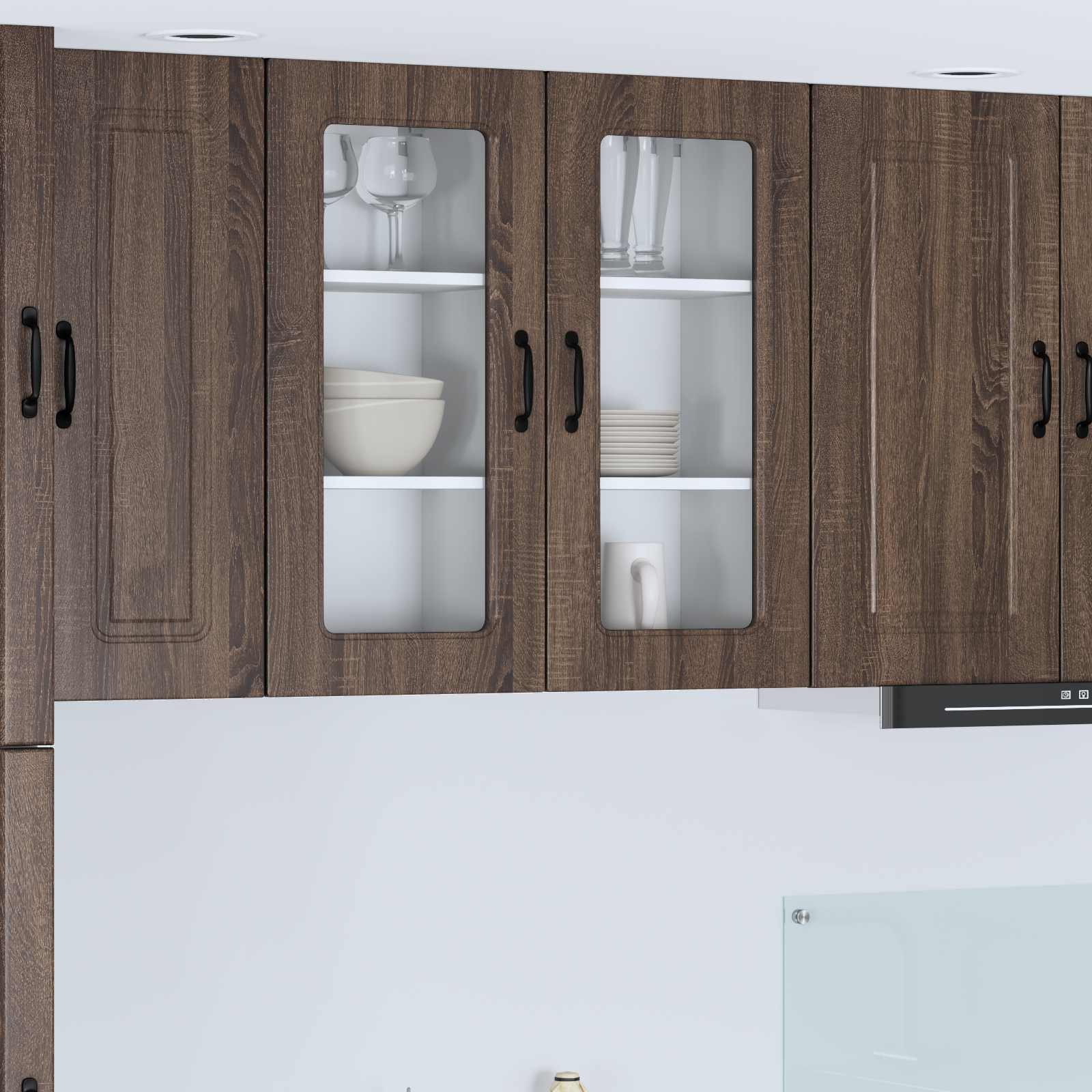 Geschirrspülerfront Kalmar 2 pcs Braun Eichen-Optik