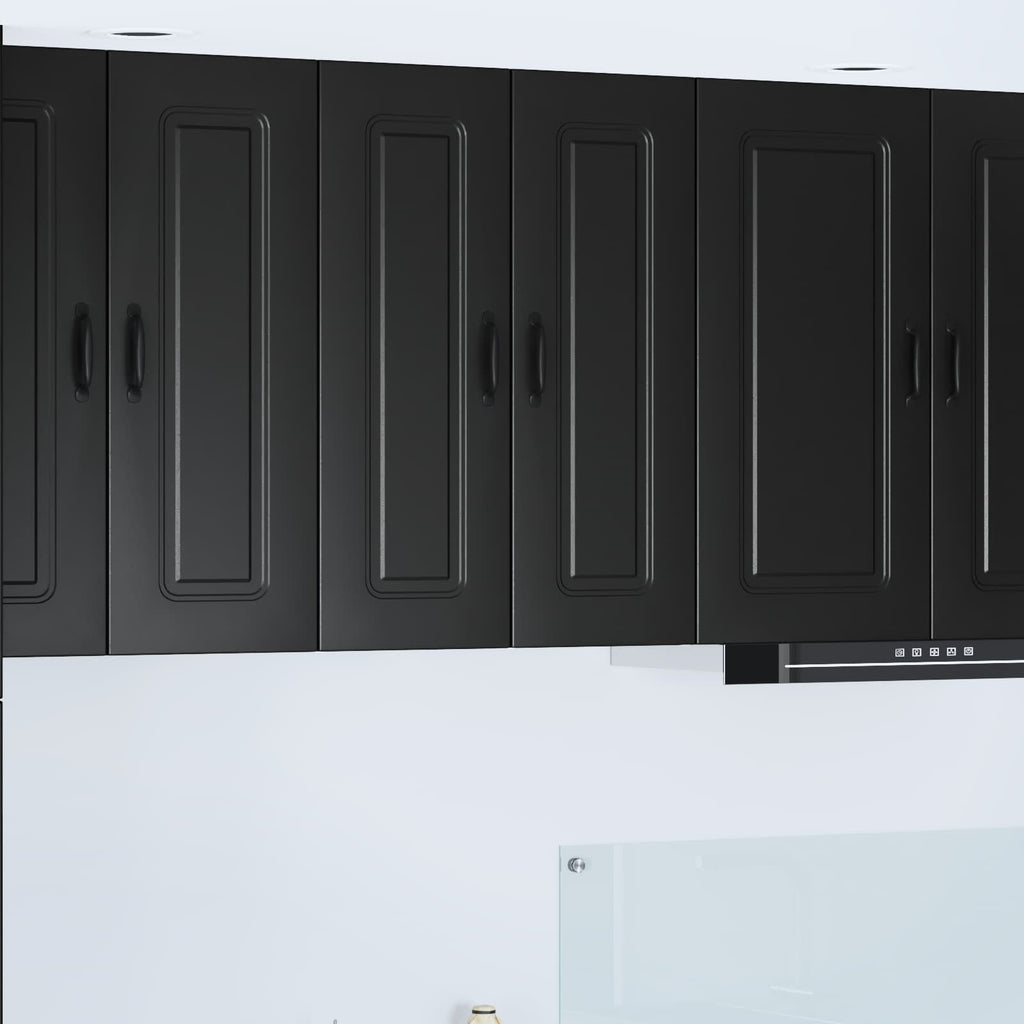 Geschirrspülerfront Kalmar 2 pcs Schwarz 30 x 31 x 80 cm