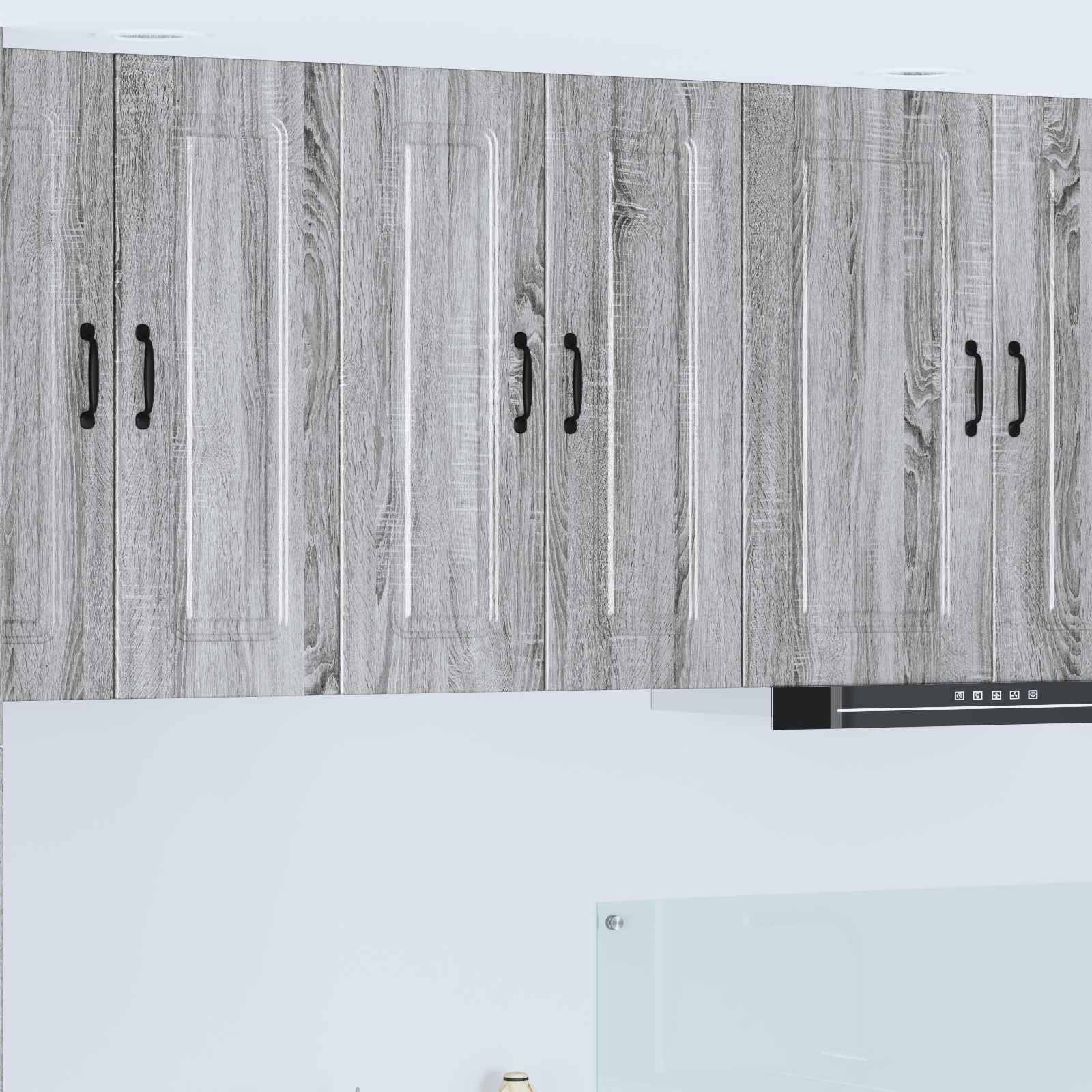 Geschirrspülerfront Kalmar 2 pcs Graues Sonoma 30 x 31 x 80 cm