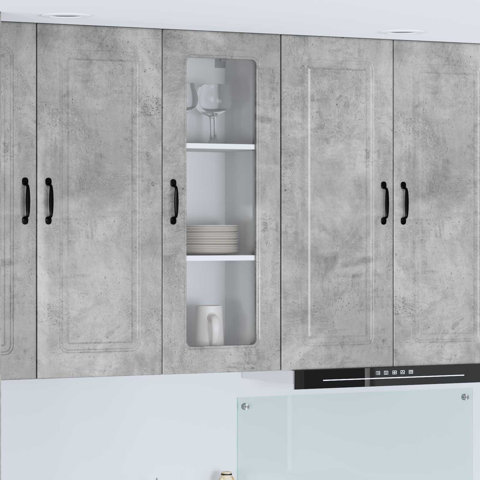 Geschirrspülerfront Kalmar Beton Grau 40 x 31 x 100 cm