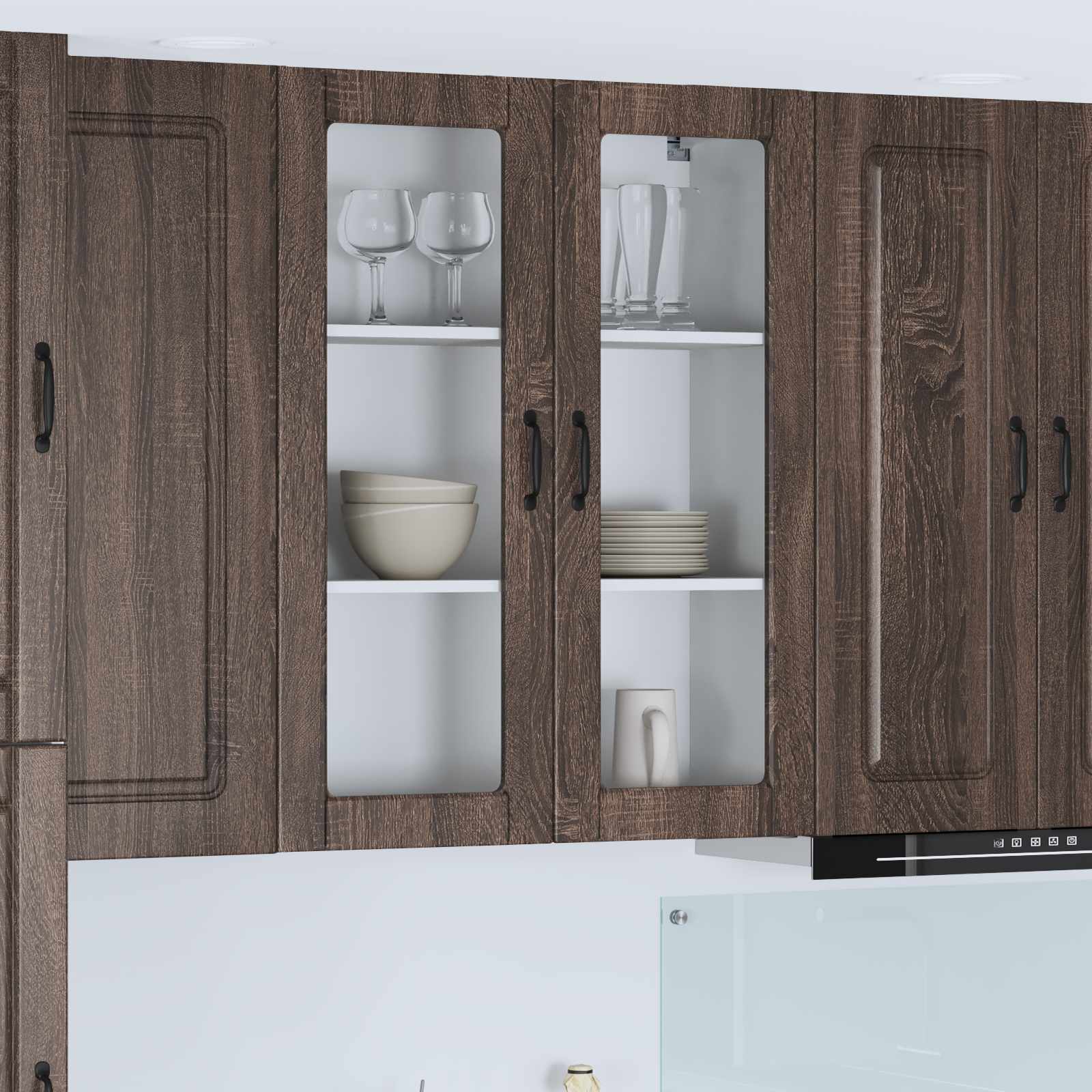 Geschirrspülerfront Kalmar Braun Eichen-Optik 80 x 31 x 100 cm