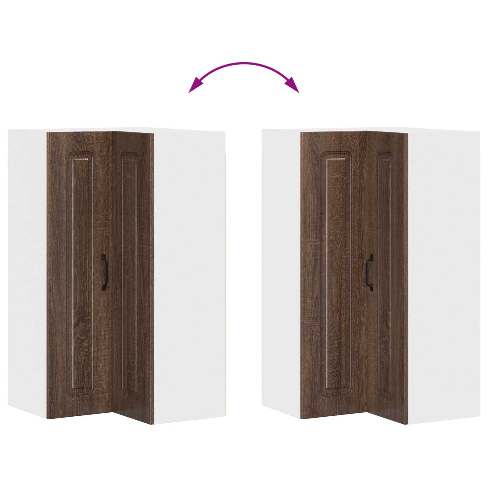 Geschirrspülerfront Kalmar Braun Eichen-Optik 57 x 57 x 100 cm