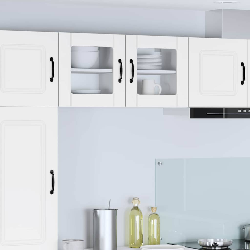 Wandglas-Schrank LUCCA 2 pcs Weiß 40 x 31 x 40 cm Holzwerkstoff