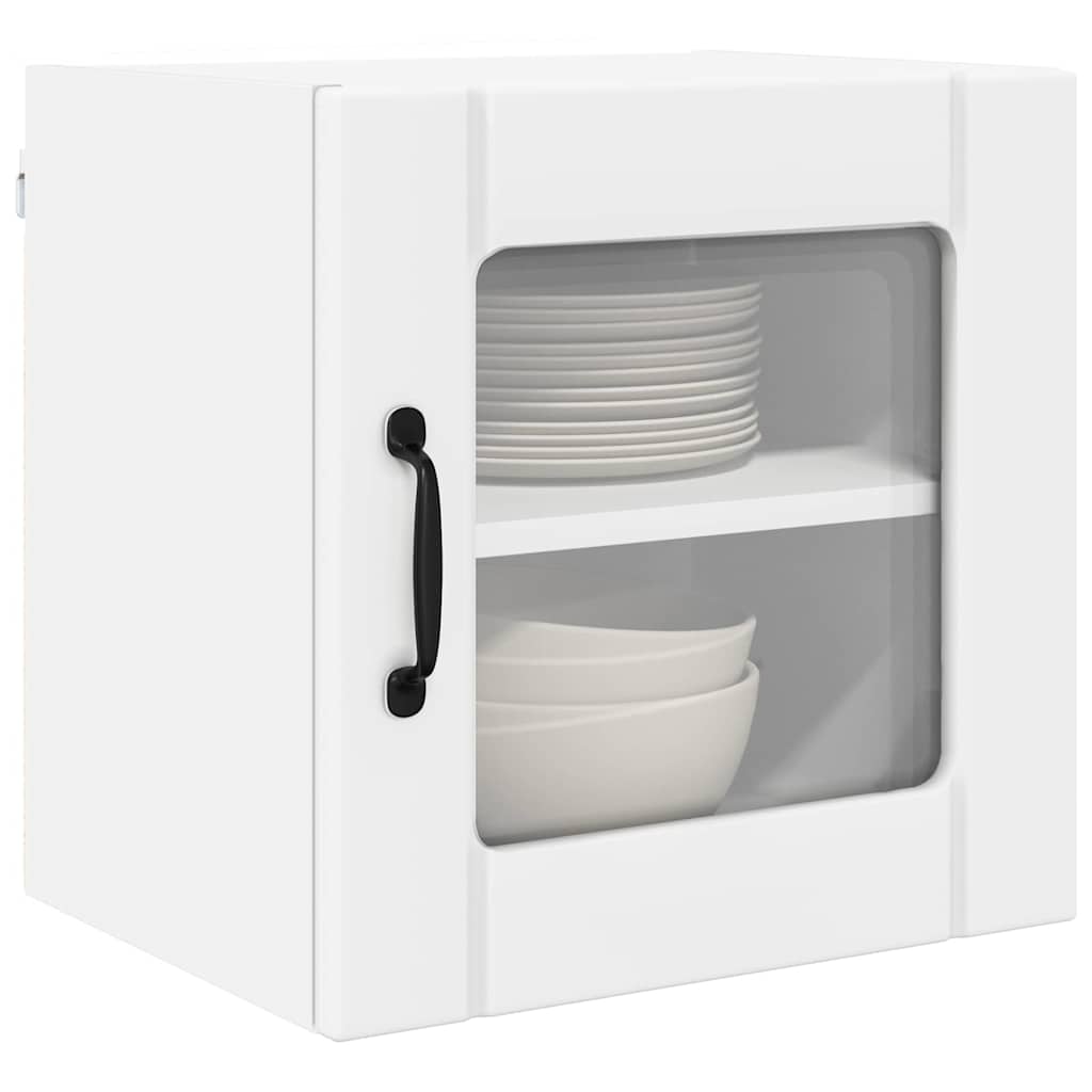 Wandglas-Schrank LUCCA 2 pcs Weiß 40 x 31 x 40 cm Holzwerkstoff