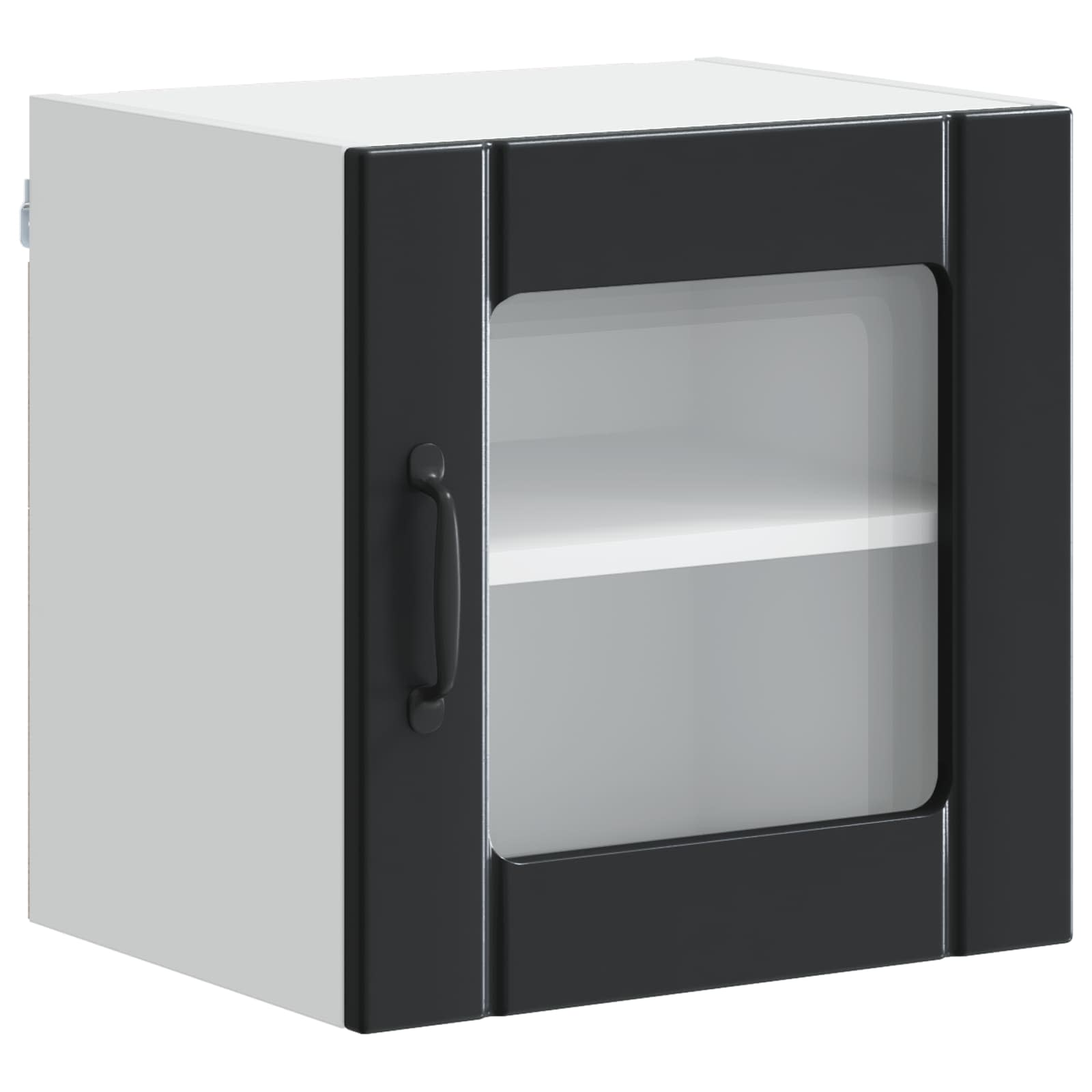 Wandglas-Schrank LUCCA Schwarz 40 x 31 x 40 cm Holzwerkstoff