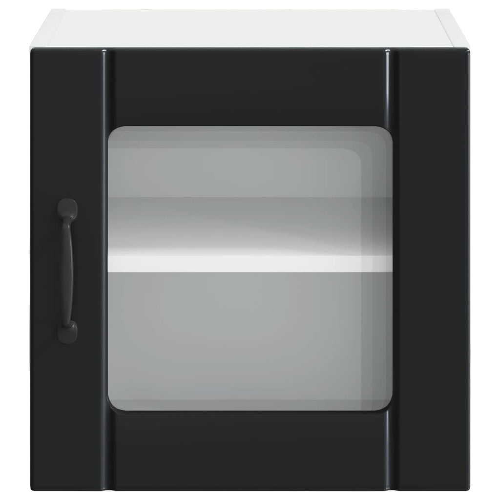 Wandglas-Schrank LUCCA Schwarz 40 x 31 x 40 cm Holzwerkstoff