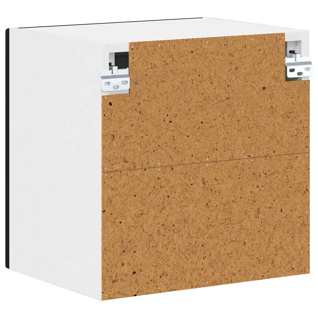 Wandglas-Schrank LUCCA 2 pcs Schwarz 40 x 31 x 40 cm
