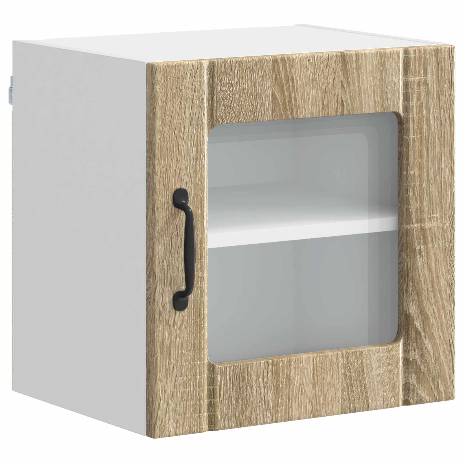 Wandglas-Schrank LUCCA 2 pcs Sonoma-Eiche 40 x 31 x 40 cm