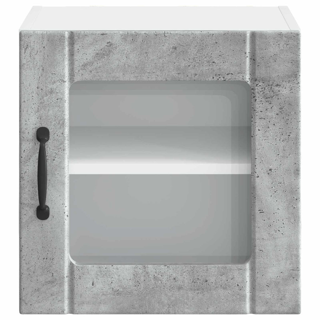 Wandglas-Schrank LUCCA Betongrau 40 x 31 x 40 cm Holzwerkstoff
