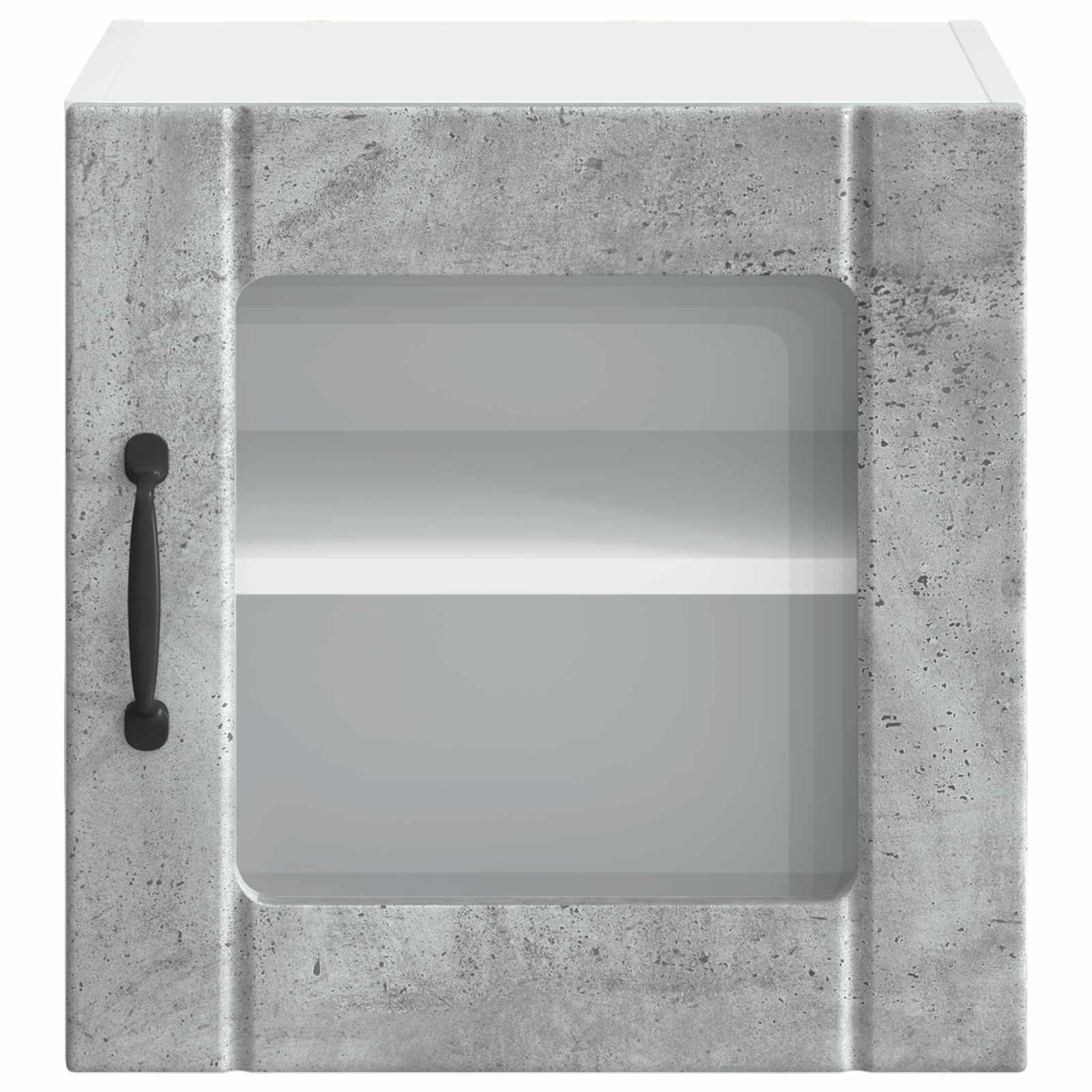 Wandglas-Schrank LUCCA 2 pcs Betongrau 40 x 31 x 40 cm