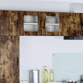 Wandglas-Schrank LUCCA Geräucherte Eiche 40 x 31 x 40 cm
