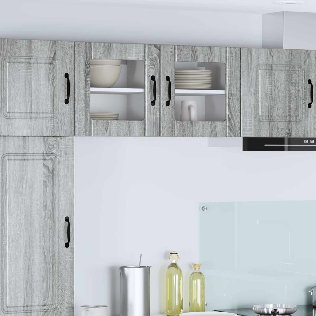 Wandglas-Schrank LUCCA Graues Sonoma 40 x 31 x 40 cm