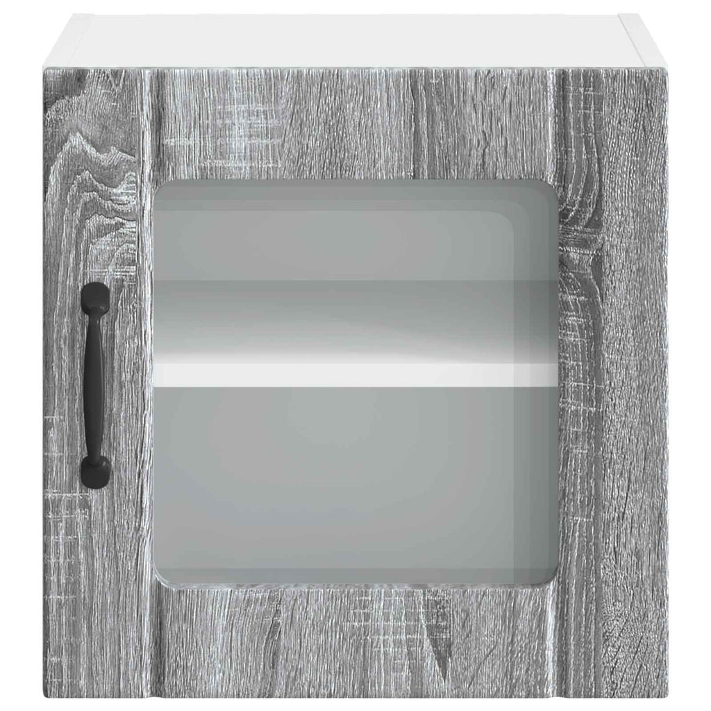 Wandglas-Schrank LUCCA Graues Sonoma 40 x 31 x 40 cm