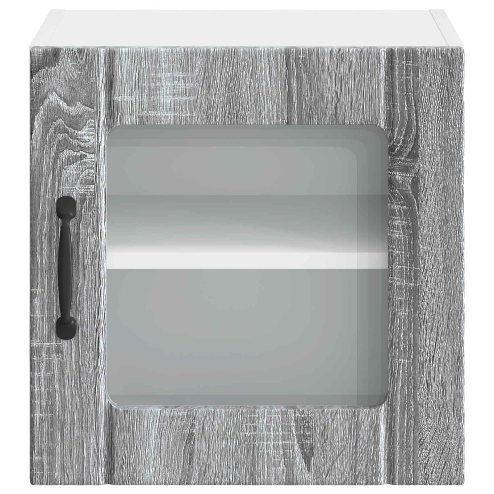 Wandglas-Schrank LUCCA Graues Sonoma 40 x 31 x 40 cm