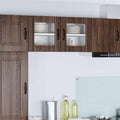Wandglas-Schrank LUCCA Brauneiche 40 x 31 x 40 cm Holzwerkstoff