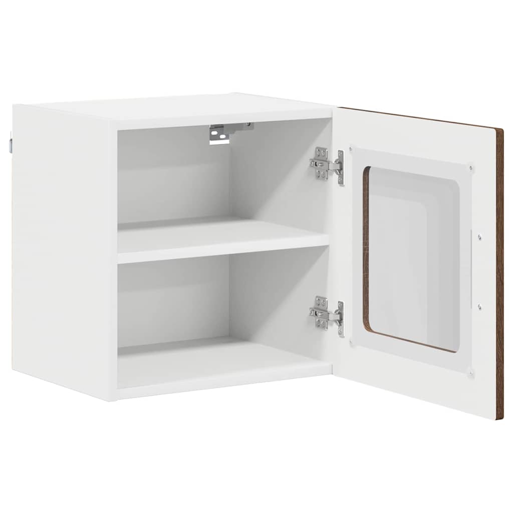 Wandglas-Schrank LUCCA 2 pcs Brauneiche 40 x 31 x 40 cm