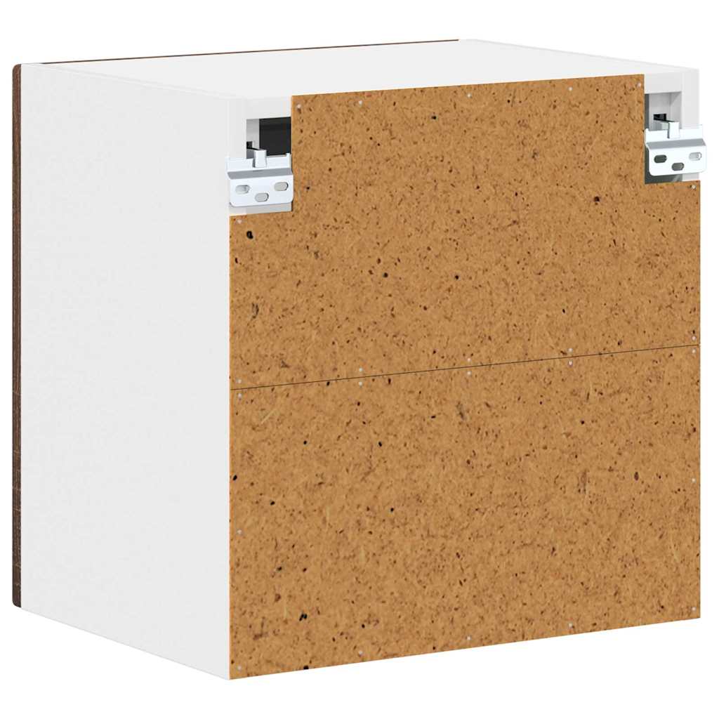 Wandglas-Schrank LUCCA 2 pcs Brauneiche 40 x 31 x 40 cm