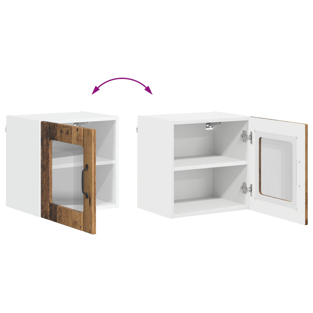 Wandglas-Schrank LUCCA Altholz 40 x 31 x 40 cm Holzwerkstoff