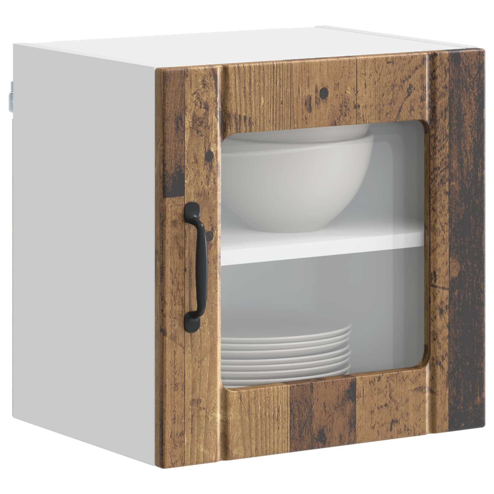 Wandglas-Schrank LUCCA 2 pcs Altholz 40 x 31 x 40 cm