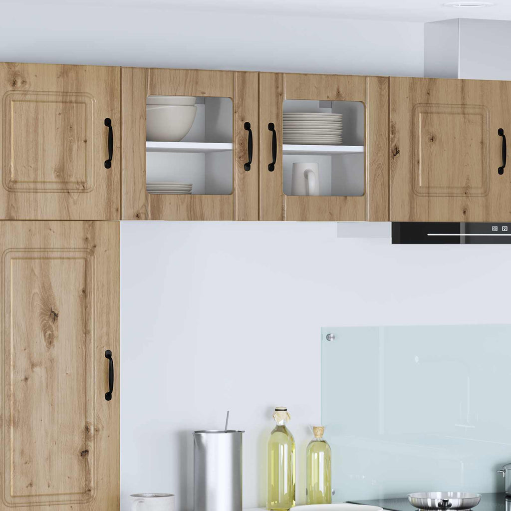 Wandglas-Schrank LUCCA Artisan-Eiche 40 x 31 x 40 cm