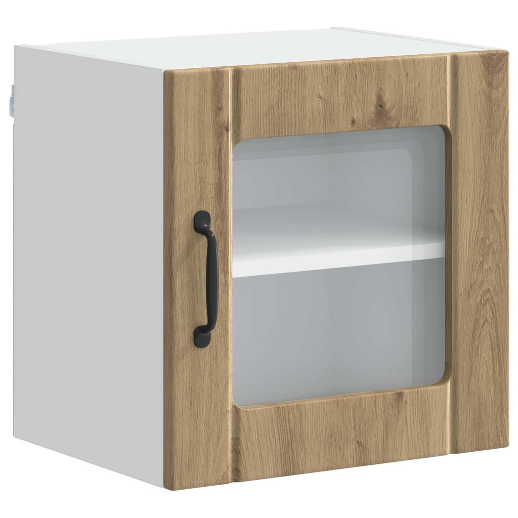 Wandglas-Schrank LUCCA Artisan-Eiche 40 x 31 x 40 cm