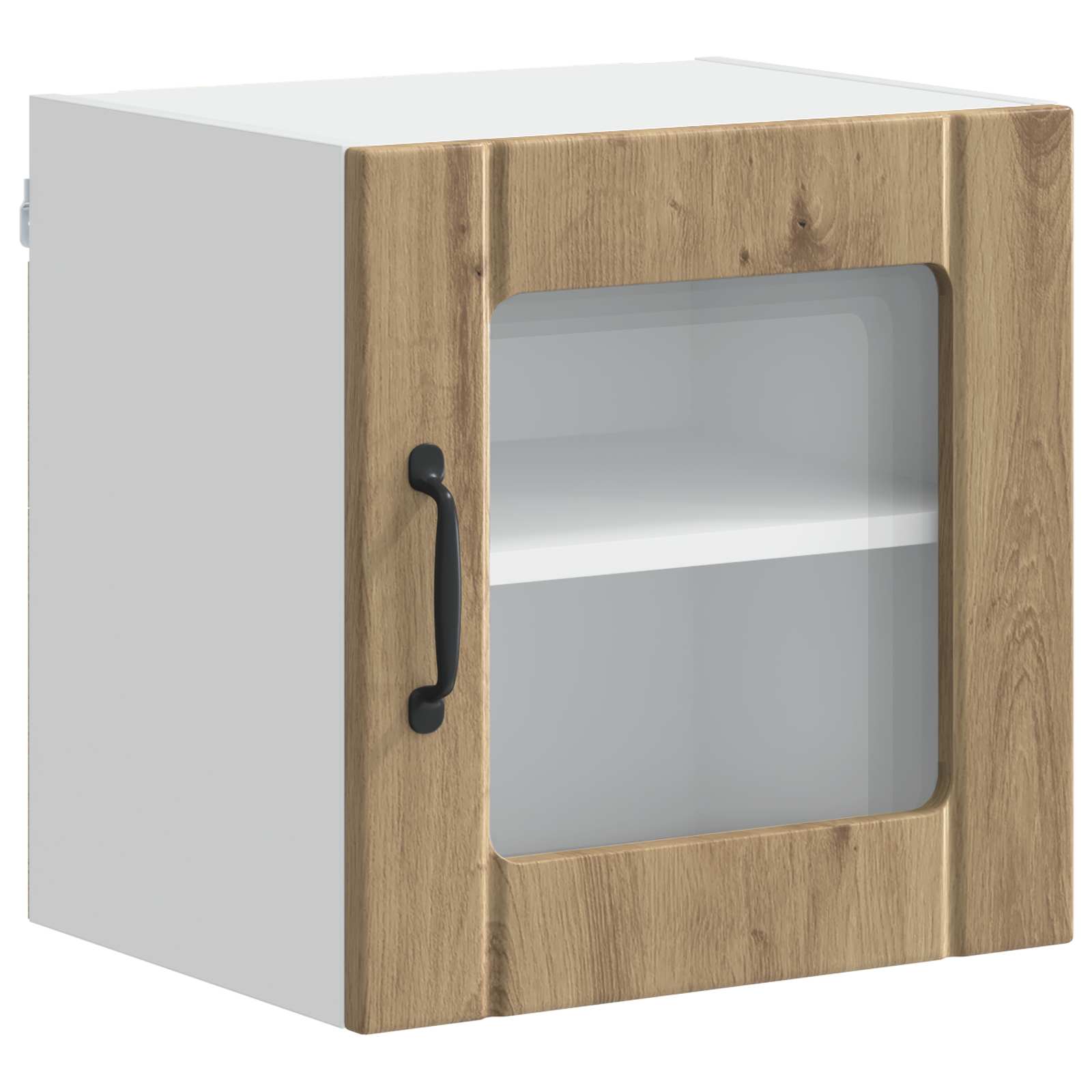 Wandglas-Schrank LUCCA Artisan-Eiche 40 x 31 x 40 cm