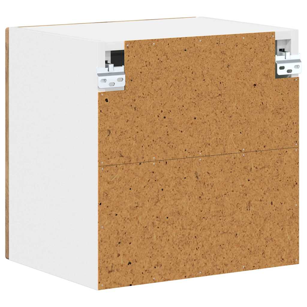 Wandglas-Schrank LUCCA 2 pcs Artisan-Eiche 40 x 31 x 40 cm