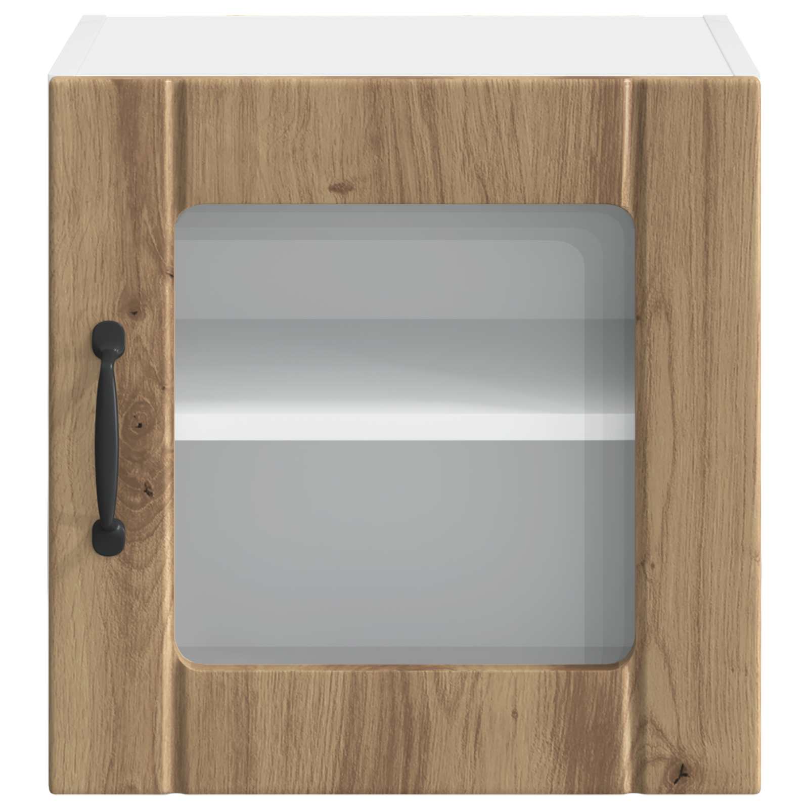 Wandglas-Schrank LUCCA 2 pcs Artisan-Eiche 40 x 31 x 40 cm