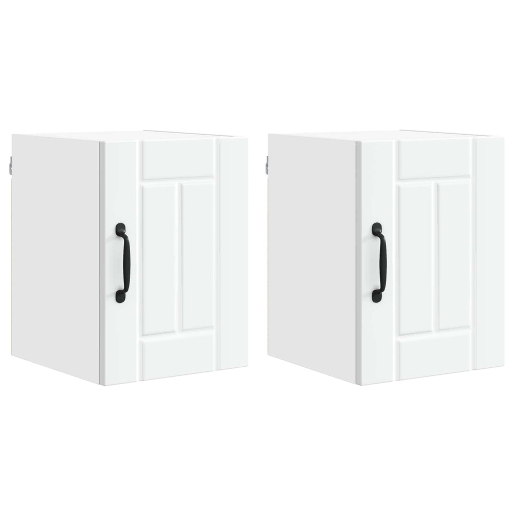 Wandschrank LUCCA 2 pcs Weiß 30 x 31 x 40 cm Holzwerkstoff