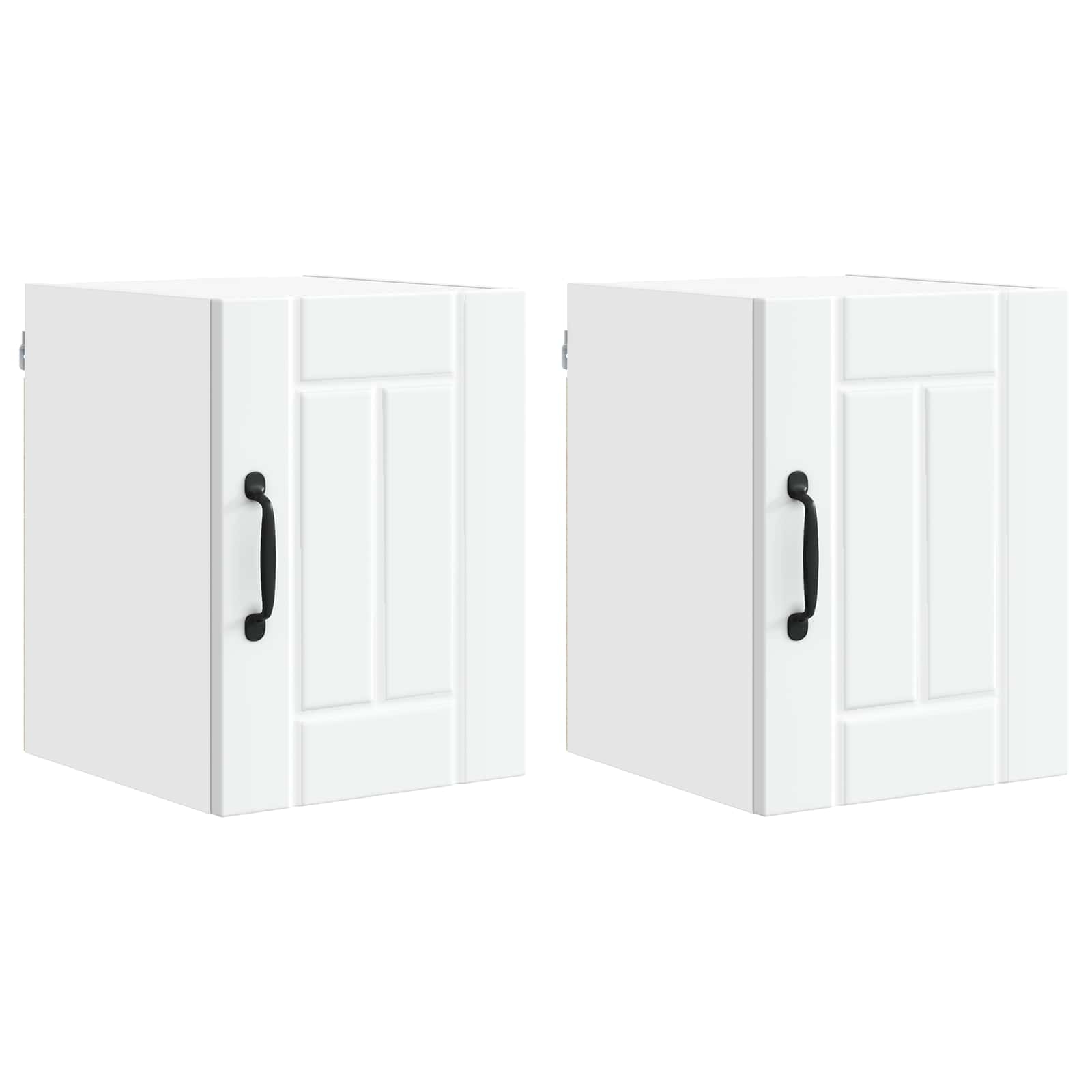 Wandschrank LUCCA 2 pcs Weiß 30 x 31 x 40 cm Holzwerkstoff