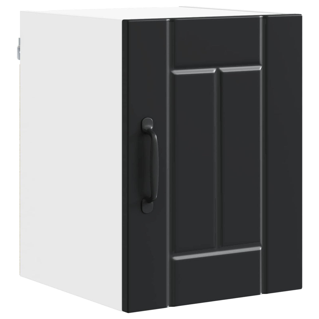 Wandschrank LUCCA 2 pcs Schwarz 30 x 31 x 40 cm Holzwerkstoff