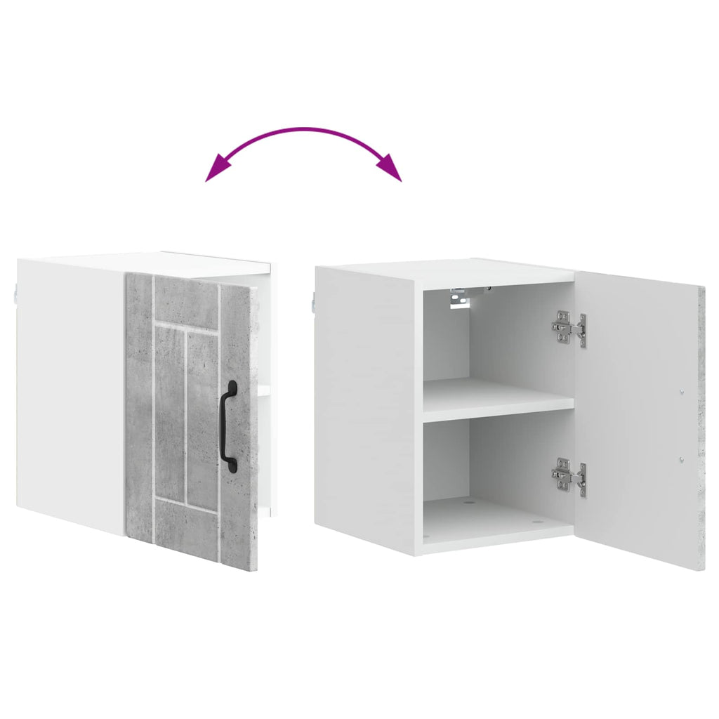 Wandschrank LUCCA Betongrau 30 x 31 x 40 cm Holzwerkstoff