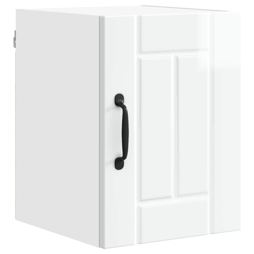 Wandschrank LUCCA 2 pcs Hochglanz Weiß 30 x 31 x 40 cm