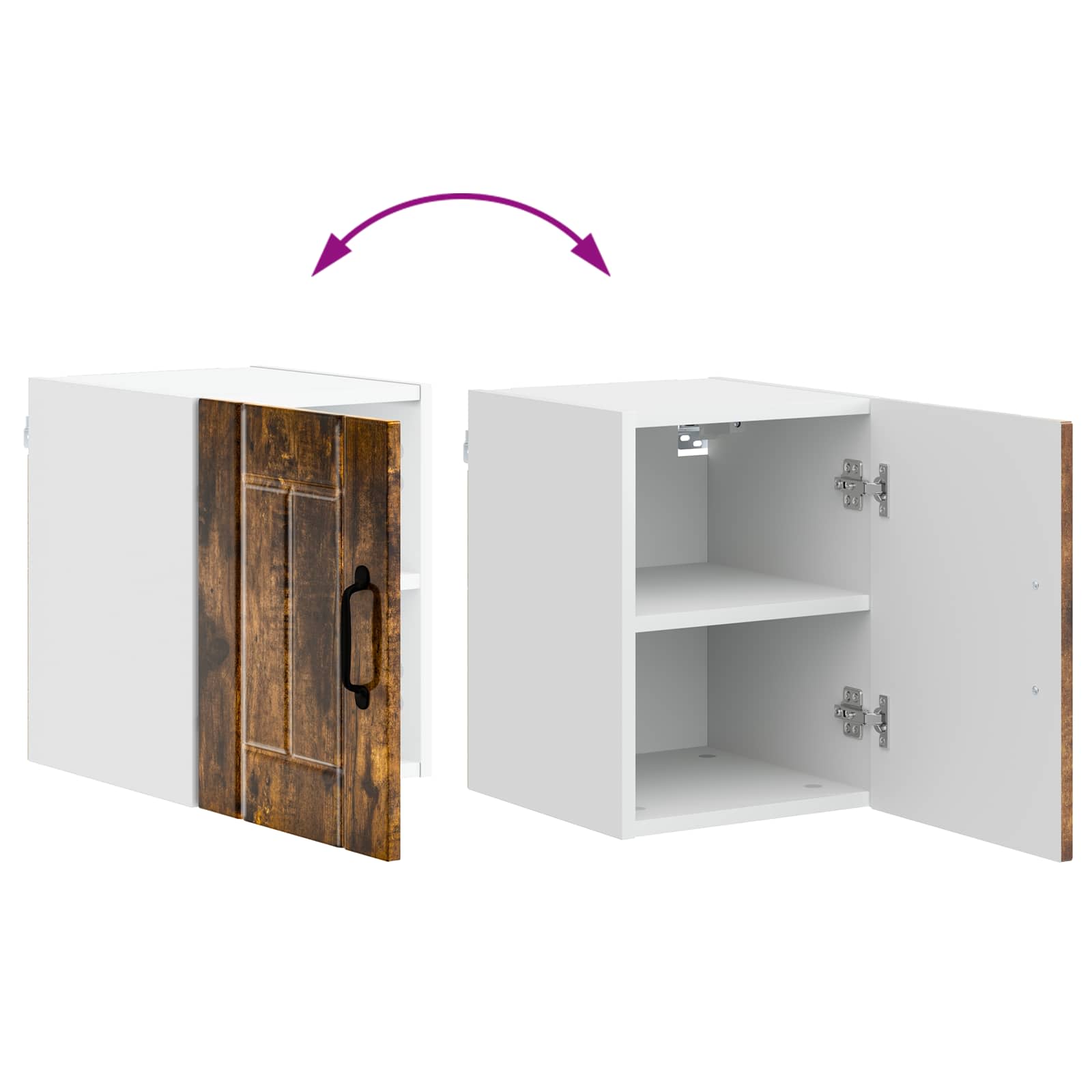 Wandschrank LUCCA Geräucherte Eiche 30 x 31 x 40 cm