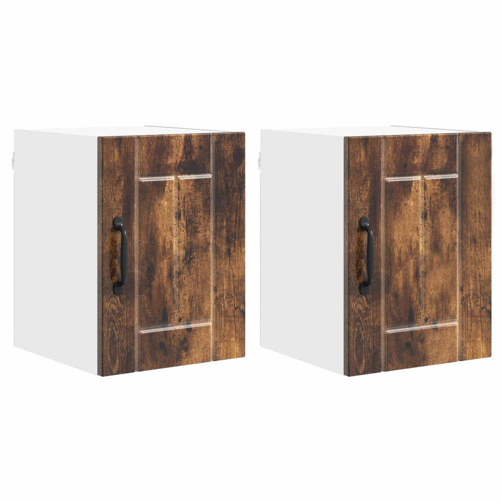 Wandschrank LUCCA 2 pcs Geräucherte Eiche 30 x 31 x 40 cm