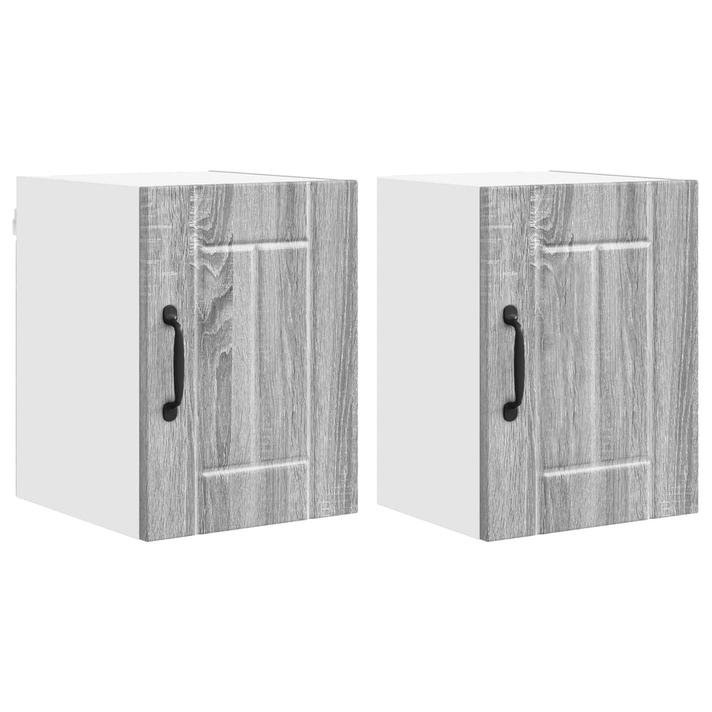 Wandschrank LUCCA 2 pcs Graues Sonoma 30 x 31 x 40 cm