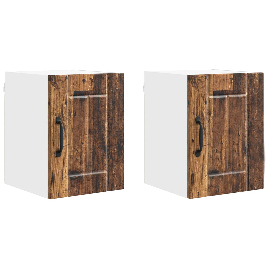 Wandschrank LUCCA 2 pcs Altholz 30 x 31 x 40 cm Holzwerkstoff